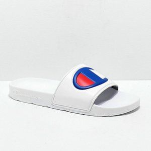 Men's Champion IPO White Slides Size 12 NWT